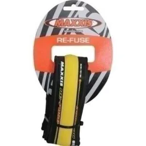 Anvelopa 700X23C Maxxis Fuse black-yellow 27TPI wire Road