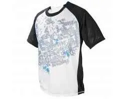 Tricou maneca scurta iXS Trigger DH-Elite white-black L