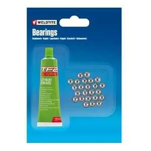 Bile pentru rulmenti si vaselina TF2 si 1/4 24 (bile) bucati Weldtite