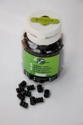 Protectie cablu - pentru cablu de 1 2 mm negru 200 bucati