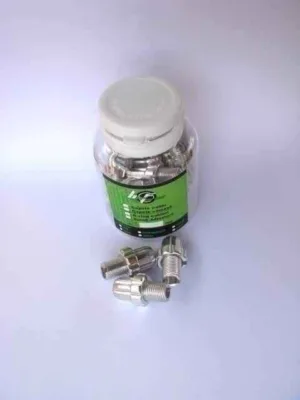 Surub reglaj maneta frana - din aliaj - M10 argintiu 15 bucati