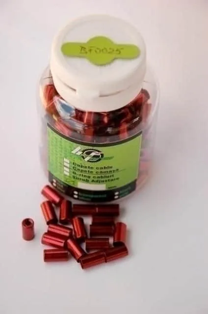 Capac camasa 5 mm D90 - 200 bucati/borcan rosu