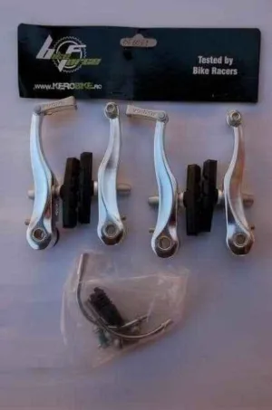 Frana V-brake fata-spate 102 mm argintiu