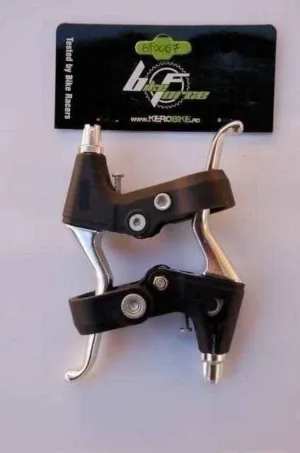 Maneta frana stanga-dreapta 3 degete negru/argintiu