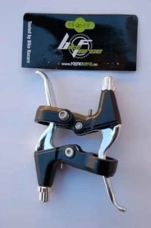 Maneta frana stanga-dreapta 3 degete negru/argintiu