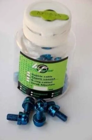 Surub cu cap imbus M6x13 20 bucati albastru