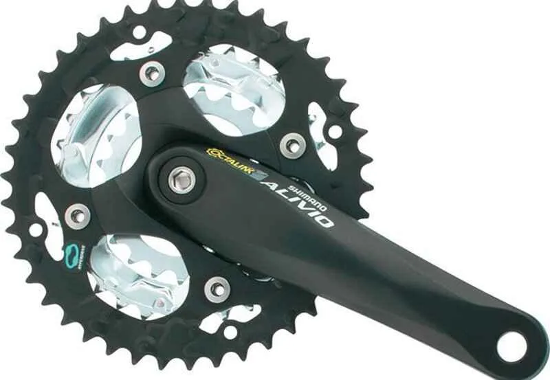 Angrenaj pedalier Shimano FC-M410-L Alivio pentru 8/7 viteze175Octalink 42x32x22T negru