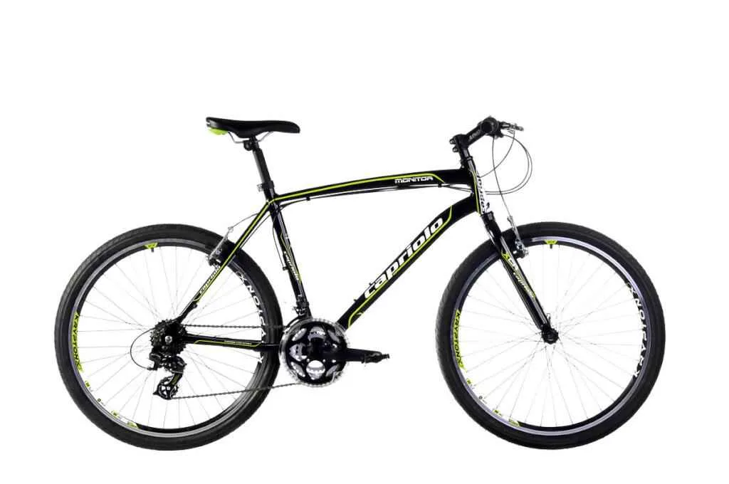 Bicicleta MTB 26 Capriolo Monitor FS barbati negru neon verde 20