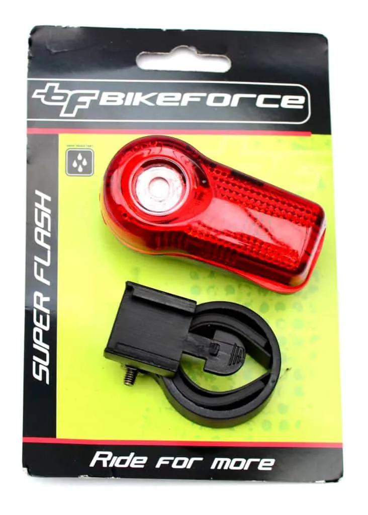 Lampa spate BikeForce Superflash 3 led Red 2 functii impermeabil vizibilitate pana la 1000m