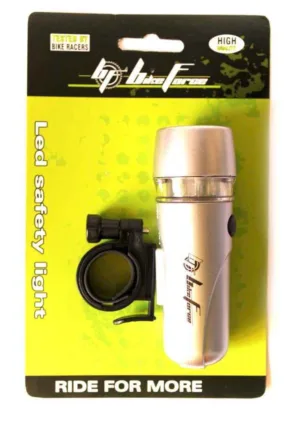 Lampa fata BikeForce Blade silver 5 led White 3 functii