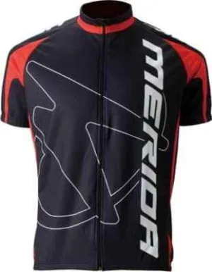 Tricou ME12 scurt 265 M negru/rosu/ alb Merida logo