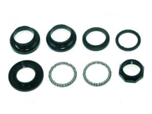 Set cuveta ghidon cu filet 22.2mm cu coronita negru