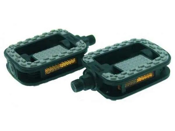 Pedal plastic / cauciuc CITY ax 14 mm cu prisma