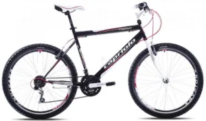 Bicicleta MTB 26 Capriolo Passion barbati alb negru rosu 23