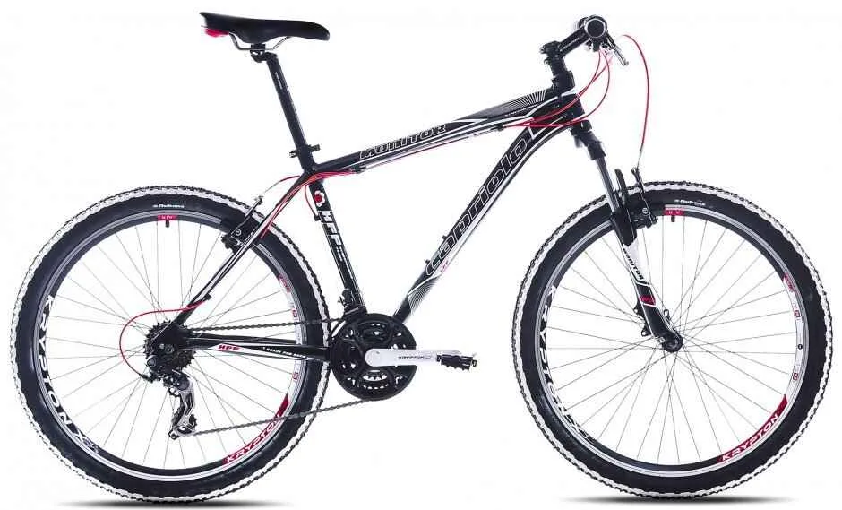 Bicicleta MTB 26 Capriolo Monitor FS barbati negru alb rosu 22