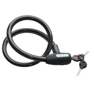 Lacat cablu Bikeforce cu cheie 18x1000mm