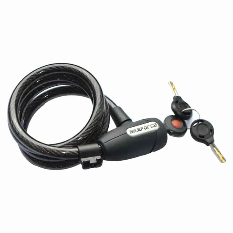 Lacat spiral Bikeforce cu cheie 12x1800mm