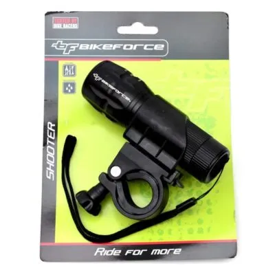 Lampa fata BikeForce Shooter aluminiu 1x1W led White super-luminos 2