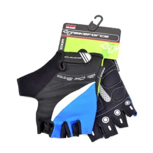Manusi MTB BIKEFORCE Zoom negru/albastru XXL
