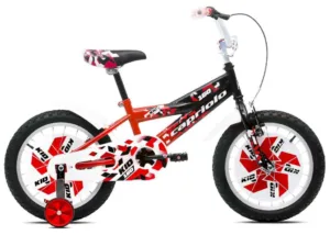 Bicicleta copii 16 Capriolo Kid negru rosu alb