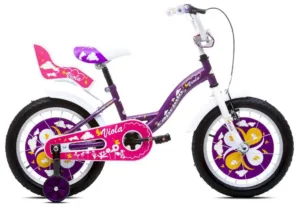 Bicicleta copii 16 Capriolo Viola violet alb pink