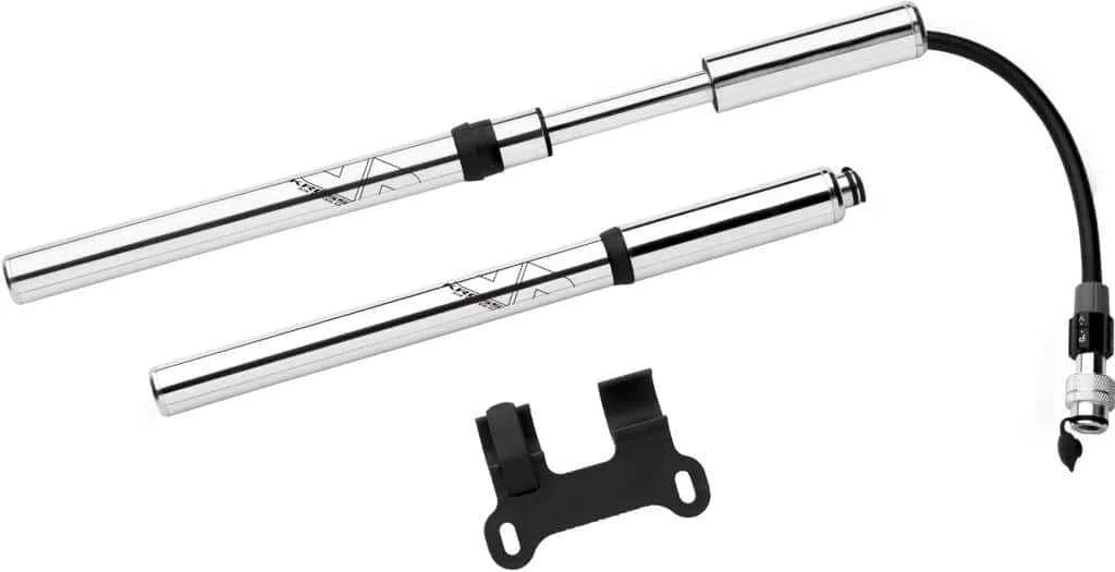 Pompa mini Kross Bora aluminiu silver