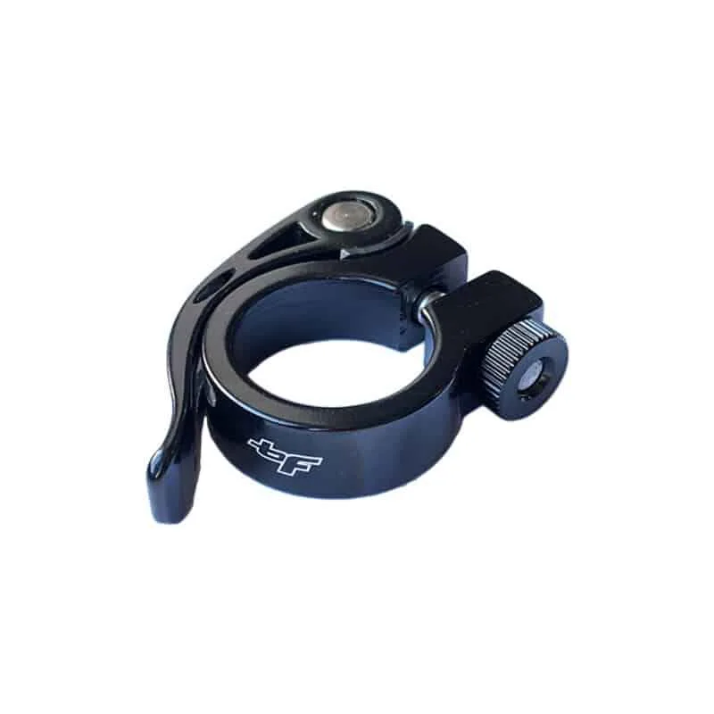 Colier pentru tija de sa cu cheie rapida BikeForce 28.6 mm negru