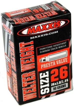 Camera 26X1.0/1.25 FV48 Maxxis Welterweight 0.9mm Presta