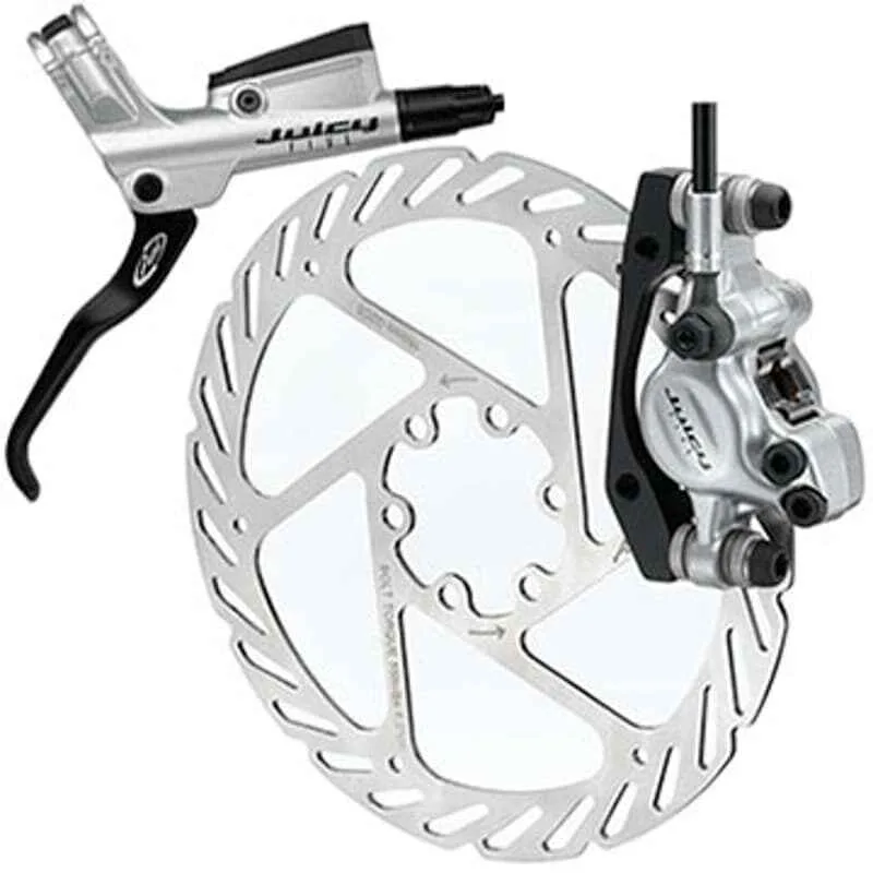 Frana disc hidraulica Juicy 5 fata disc 185 G2 IS argintie