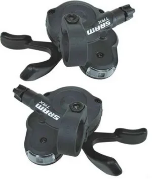Manete schimbator TRX Trigger 2:1 Shimano 7 3 viteze negre -09