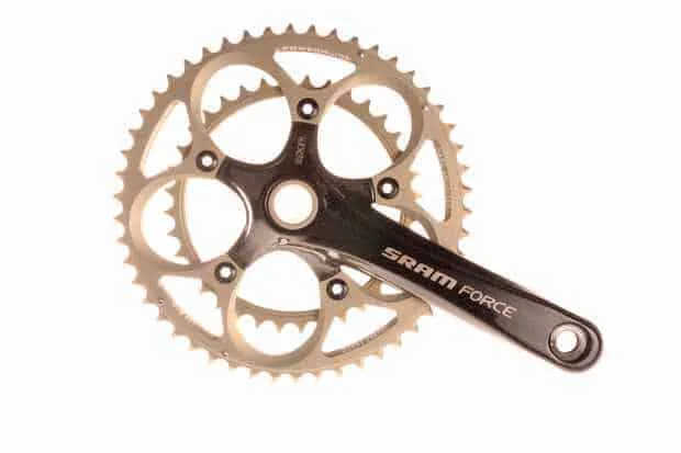 Angrenaj pedalier cursiera Force 53-39T Carb aluminiu7075 brat 17