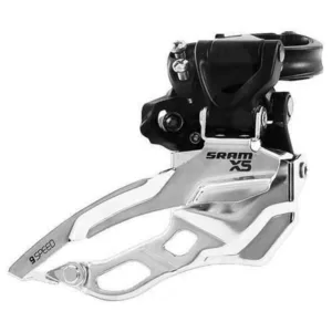 Schimbator fata X-5 colier jos 31.8/34.9 tragere dubla argint