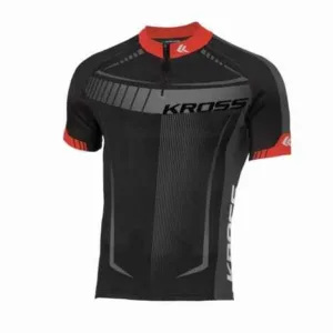 Tricou barbat Kross Black Edition red size M