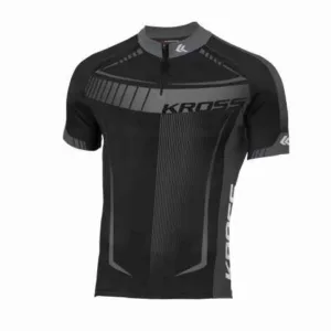 Tricou barbat Kross Black Edition graphite size L