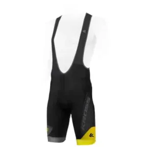 Pantaloni cu bretele barbat Kross Race yellow size M