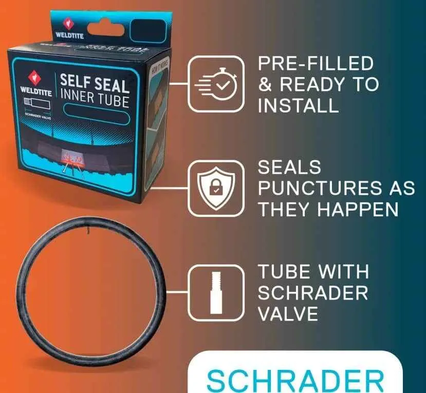 Camera antipana 700x28c - 35c Schrader Weldtite - imagine 3