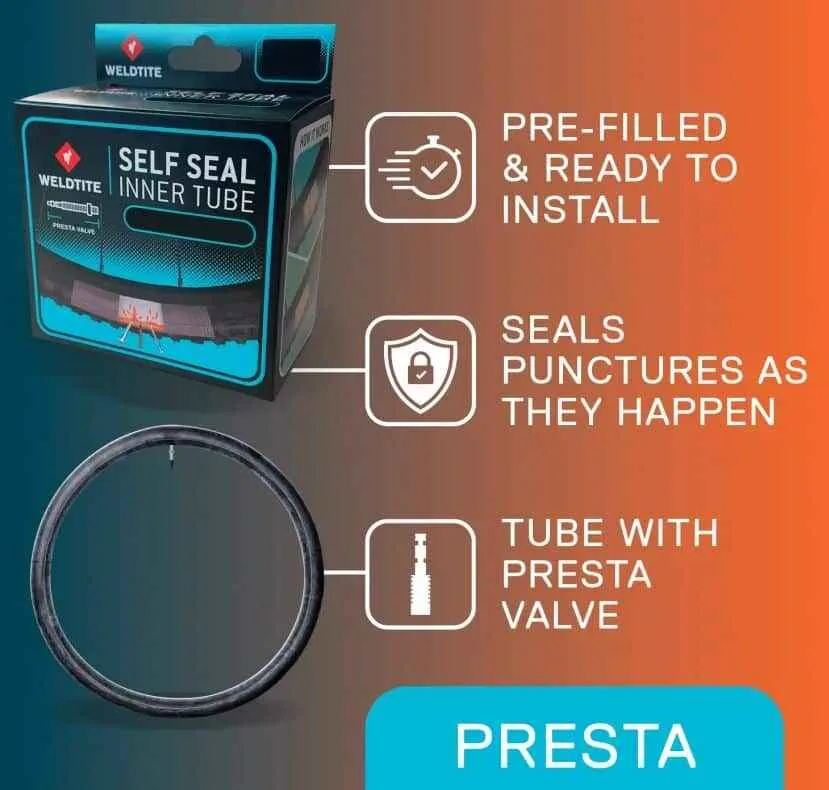 Camera antipana 27.5/650B x 2.00 - 2.50 Presta Weldtite - imagine 3