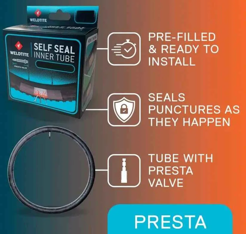 Camera antipana 29x1.90 - 2.35 Presta Weldtite - imagine 3
