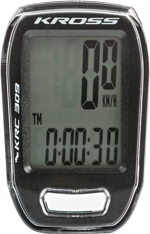Kilometraj Kross KRC 309 9-functii wired black-white