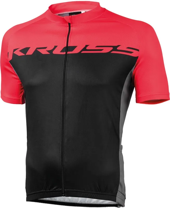 Tricou barbati Kross Flow red size L