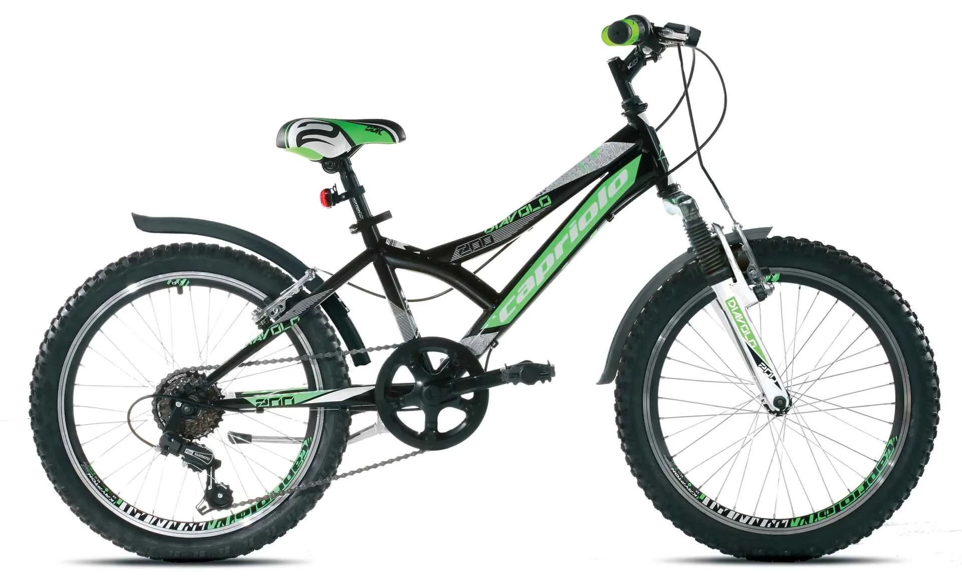 Bicicleta copii 20 Capriolo Diavolo FS negru verde 11
