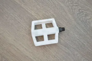 Pedale platforma mare PVC ax 14mm alb Krypton-X