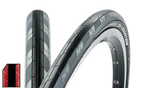 Anvelopa 700X23C Maxxis Detonator black-red 27TPI dual wire Road