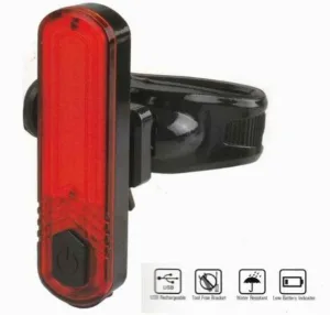 Lampa spate BikeForce-8 functii-30 LM-USB