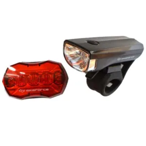 Set lampa fata spate BikeForce 2 functii