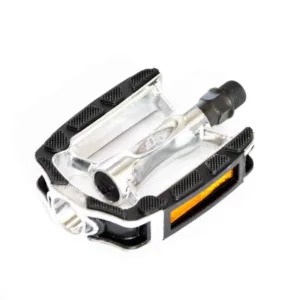 Pedale Bikeforce Trekking aluminiu silver/negru