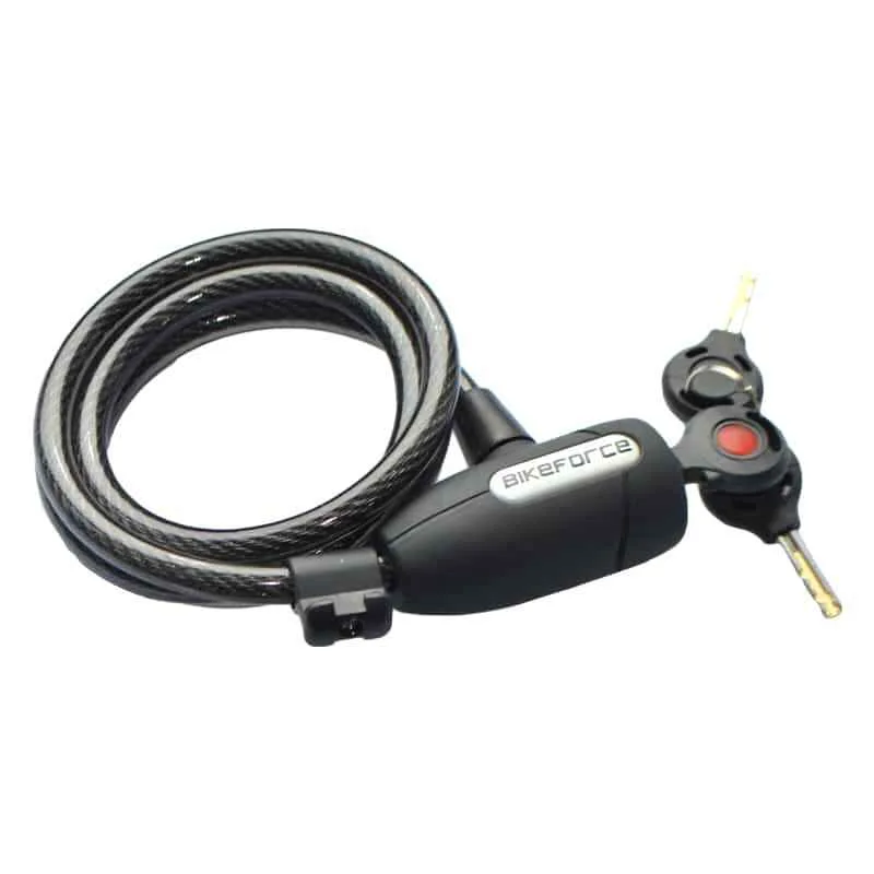 Lacat spiral Bikeforce cu cheie 10x1200mm