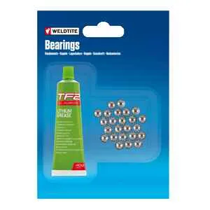Bile pentru rulmenti si vaselina TF2 si  3/16 36 (bile) bucati Weldtite
