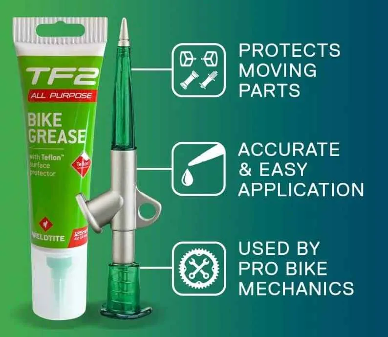 TF2 Grease Gun cu lubrifiant cu teflon Weldtite 125ml - imagine 2