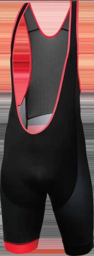 Pantaloni cu bretele Kross Pave Bib Shorts black-red size XXL